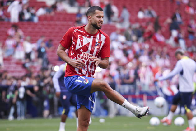 Atletico de Madrid vs Girona, on the 37th matchday of the 2025 26 Spanish First Division May 17, 2026, Madrid, Spain Hancko is warm up during the Spanish championship LaLiga football match between Atletico de Madrid and Girona CF on 17 May 2026 at Estadio Santiago Bernabeu in Madrid, Spain Madrid, Spain Madrid Madrid, Spain Madrid Madrid Spain Copyright: xAlejandroxMatiasx