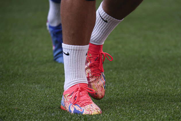 Atletico de Madrid vs Girona, on the 37th matchday of the 2025 26 Spanish First Division May 17, 2026, Madrid, Spain Antoine Griezmann shoes during the Spanish championship LaLiga football match between Atletico de Madrid and Girona CF on 17 May 2026 at Estadio Santiago Bernabeu in Madrid, Spain Madrid, Spain Madrid Madrid Madrid Spain Copyright: xAlejandroxMatiasx