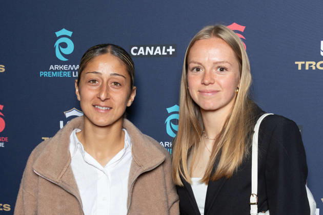 Trophees 2026 - Arkema Premiere Ligue - Paris Selen Altunkulak, Lou Jumere Seignou attends the awards ceremony of the French Women’s Football Professional League LFFP 2025 2026 season at Pavillon Dauphine on May 18, 2026 in Paris, France. Photo by Nasser Berzane ABACAPRESS.COM Paris France  Copyright: xBerzanexNasser ABACAx