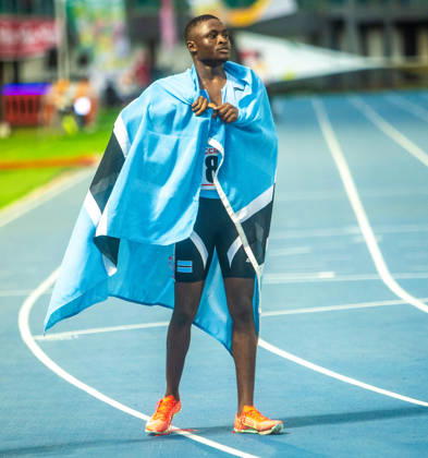 Phaezel Selepe (Botswana) in action after the Men s 200m event, at the African Senior Athletics Championships in Accra, Ghana. Photo by Adeniyi Muyiwa Copyright: xAdeniyixMuyiwax