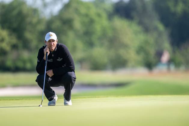 Belgian Nicolas Colsaerts pictured in action during the first round (1 4) of the 2026 Soudal Open DP World Tour golf tournament in Schilde, Thursday 21 May 2026. The Soudal Open takes place from 21 to 24 May at the Rinkven Golf Club in Schilde. JONASxROOSENS x174613883x