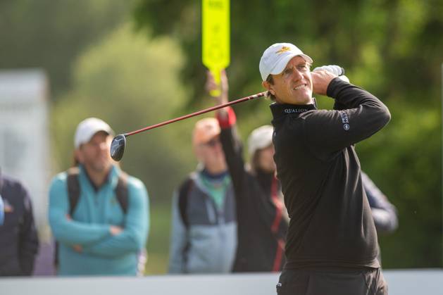 Belgian Nicolas Colsaerts pictured in action during the first round (1 4) of the 2026 Soudal Open DP World Tour golf tournament in Schilde, Thursday 21 May 2026. The Soudal Open takes place from 21 to 24 May at the Rinkven Golf Club in Schilde. JONASxROOSENS x174613906x