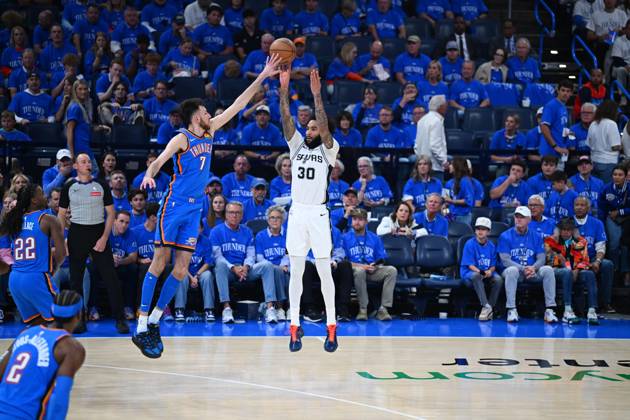 Holmgren Chet Champagnie Julian BASKET CHPT NBA 2026 OKLAHOMA CITY THUNDER SAN ANTONIO SPURS 122 113 PAYCOM CENTER OKLAHOMA CITY UNITED STATES 21 05 2026 REAU ALEXIS OKLAHOMA CITY PAYCOM CENTER GermanyxJapanxUKxFrancexBelgiumxOUT Copyright: xREAUxALEXISx