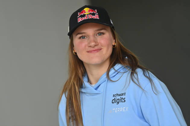 Emma AICHER GER, Alpine Skiing, single picture, cropped single motif, portrait, portrait DSV press event on the occasion of the summer clothing on 21 05 2026 in Garching Â