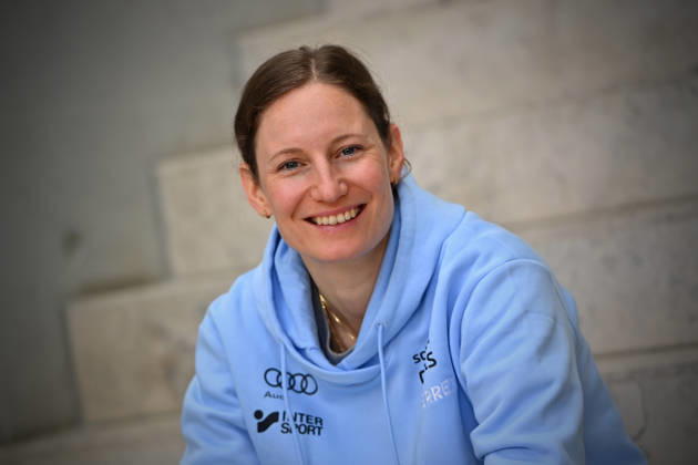 Lena DUERR Alpine skiing, single image, cropped single motif, portrait, portrait DSV press event on the occasion of the summer clothing on 21 05 2026 in Garching Â