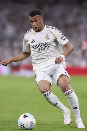 May 23, 2026, Madrid, Spain: Kylian Mbappe of Real Madrid CF is seen in action during the LaLiga EA Sports 2025 2026 week 38 football match between Real Madrid CF and Athletic Club at Santiago Bernabeu stadium. Final score; Real Madrid CF 4:2 Athletic Club Madrid Spain - ZUMAs197 20260523_aaa_s197_294 Copyright: xFedericoxTitonex