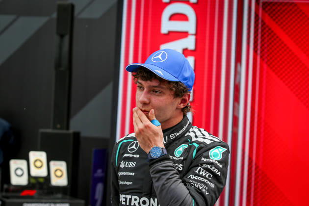 IPA85024868 - (12) Andrea Kimi Antonelli (ITA) - Mercedes-AMG PETRONAS F1 Team - Mercedes W17 - Mercedes E Performance during the Sprint Race of Formula 1 AWS Canadian Grand Prix 2026 at Circuit Gilles Villeneuve in Montreal, Canada. Round 7 of the 2026 FIA Formula One World Championship, WM, Weltmeisterschaft held May 22-24, 2026. The Circuit Gilles Villeneuve on Ile Notre-Dame in Montreal, named after the legendary Ferrari driver, hosts the Sprint format for the seventh round. This event weekend features the F1 Sprint format, with a Sprint Shootout and Sprint Race in addition to the standard qualifying session and Grand Prix. during Formula 1 AWS Canadian Grand Prix 2026 - Round 7 - Circuit Gilles Villeneuve, Formula 1 Championship in , , May 23 2026 Copyright: xStefanoxFacchin xAlessioxDexMarcox xAvens-images.com AvensImages IPAxSportx xx 85024868