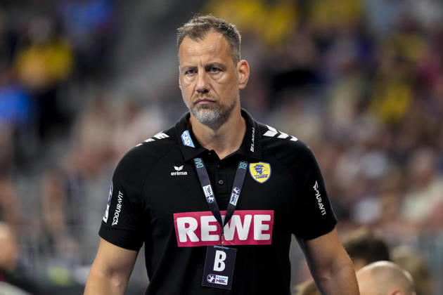 Maik Machulla coach, head coach, RNL , single picture, single photo, action, action, portrait, portrait, 24 05 2026, Mannheim Germany , Handball, Bundesliga, Rhein Neckar Löwen SC Magdeburg xozx