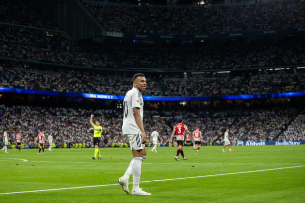 May 23, 2026, Madrid, Spain: Kylian MbappÃ of Real Madrid seen during the La Liga EA Sports 2025 2026 week 38 football match between Real Madrid CF and Athletic Club at Santiago BernabÃ u stadium. Final score; Real Madrid CF 4:2 Athletic Club Madrid Spain - ZUMAs197 20260523_aaa_s197_722 Copyright: xDavidxCanalesx