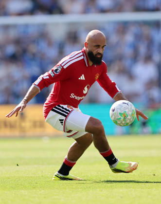 Brighton and Hove, England, 24th May 2026. Bruno Fernandes of Manchester United, ManU during the Brighton and Hove Albion vs Manchester United Premier League match at the AMEX Stadium, Brighton and Hove. Picture credit should read: David Klein Sportimage EDITORIAL USE ONLY. No use with unauthorised audio, video, data, fixture lists, club league logos or live services. Online in-match use limited to 120 images, no video emulation. No use in betting, games or single club league player publications. SPI_048_DK_Brighton_Man_Utd SPI-4826-0048