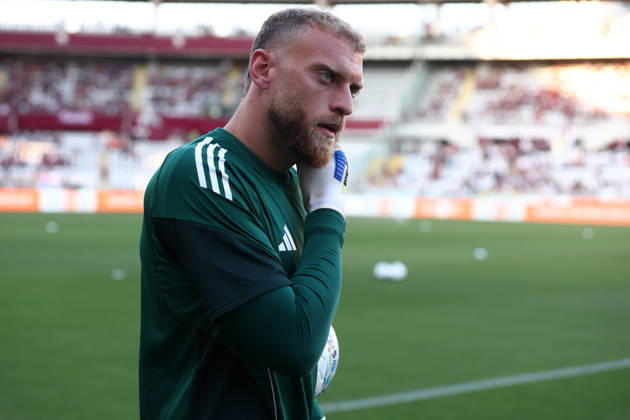 Michele Di Gregorio (Juventus Fc) warm up, Serie A, Torino FC v Juventus Fc , Olimpico, May 24, 2026, Turin, Italy.