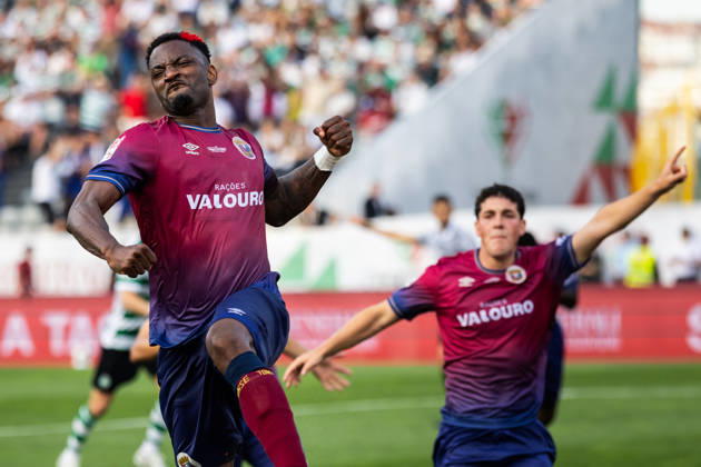 Sporting CP vs SCU Torreense in Oeiras - 24 May 2026 Ianique dos Santos Tavares, commonly known as Stopira of SCU Torreense celebrates a goal during the Portuguese Cup 2025 2026 - Final match between Sporting CP and SCU Torreence at Estadio Nacional. (Final score: Sporting CP 1 - 2 SCU Torreense) Oeiras Portugal Copyright: xHenriquexCasinhasx xSOPAxImagesx HCASINHAS_24052026_SPORTINGCP_VS_SCUTORREENSE_030