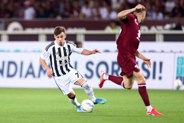 Torino Fc - Juventus Fc Francisco Conceicao of Juventus Fc in action during the Serie A match beetween Torino Fc and Juventus Fcat Stadio Olimpico on May 24, 2026 in Turin, Italy . Torino Stadio Olimpico Italy Copyright: xMarcoxCanonierox