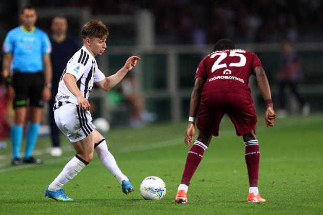Torino Fc - Juventus Fc Francisco Conceicao of Juventus Fc in action during the Serie A match beetween Torino Fc and Juventus Fcat Stadio Olimpico on May 24, 2026 in Turin, Italy . Torino Stadio Olimpico Italy Copyright: xMarcoxCanonierox