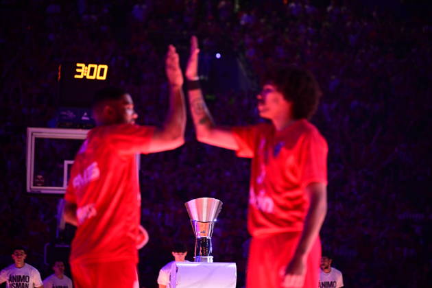EuroLeague Basketball Final 4 - Champions Game, Olympiacos Piraeus vs Real Madrid - The trophy of the 2026 EuroLeague Championship Game Olympiacos Piraeus vs Real Madrid at Telekom Center Athens on May 24, 2026 in Athens, Greece. ATHENS Greece Copyright: xOnexInchxProductionsx 6981938