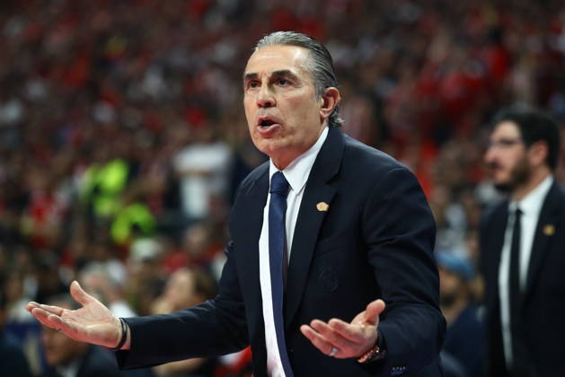 EuroLeague Basketball Final 4 - Champions Game, Olympiacos Piraeus vs Real Madrid - Sergio Scariolo, Head Coach of Real Madrid during the 2026 EuroLeague Championship Game Olympiacos Piraeus vs Real Madrid at Telekom Center Athens on May 24, 2026 in Athens, Greece. ATHENS Greece Copyright: xOnexInchxProductionsx 6982112