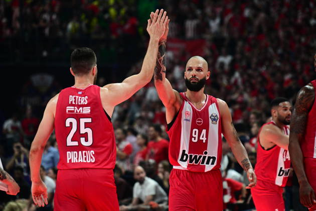 EuroLeague Basketball Final 4 - Champions Game, Olympiacos Piraeus vs Real Madrid - Evan Fournier, 94 of Olympiacos Piraeus during the 2026 EuroLeague Championship Game Olympiacos Piraeus vs Real Madrid at Telekom Center Athens on May 24, 2026 in Athens, Greece. ATHENS Greece Copyright: xOnexInchxProductionsx 6982091