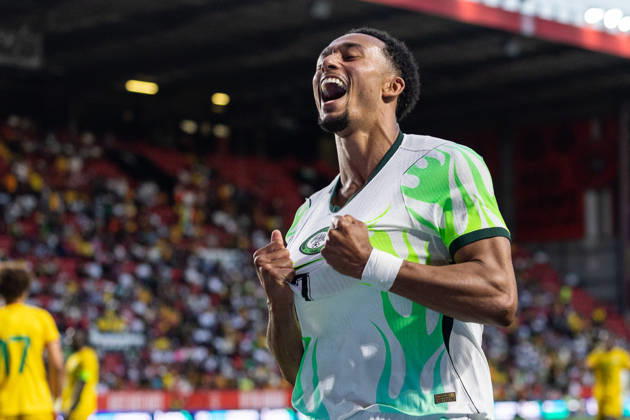 Nigeria v Zimbabwe, Unity Cup London 2026 GOAL 1-0.Nigeria forward Femi Azeez (7) celebrates after scoring a goal during the Unity Cup London 2026 match between Nigeria and Zimbabwe at The Valley, London, UK on 26 May 2026. London The Valley Greater London UK Editorial use only , Copyright: xToyinxOshodix PSI-24339-0035