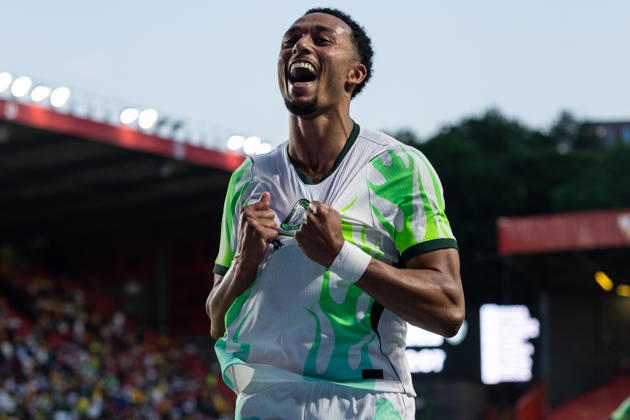 Nigeria v Zimbabwe, Unity Cup London 2026 GOAL 1-0.Nigeria forward Femi Azeez (7) celebrates after scoring a goal during the Unity Cup London 2026 match between Nigeria and Zimbabwe at The Valley, London, UK on 26 May 2026. London The Valley Greater London UK Editorial use only , Copyright: xToyinxOshodix PSI-24339-0037