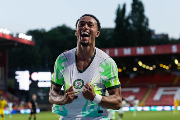 Nigeria v Zimbabwe, Unity Cup London 2026 GOAL 1-0.Nigeria forward Femi Azeez (7) celebrates after scoring a goal during the Unity Cup London 2026 match between Nigeria and Zimbabwe at The Valley, London, UK on 26 May 2026. London The Valley Greater London UK Editorial use only , Copyright: xToyinxOshodix PSI-24339-0039