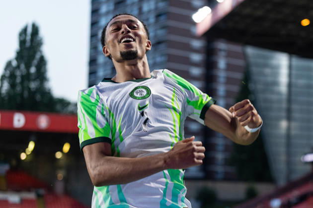 Nigeria v Zimbabwe, Unity Cup London 2026 GOAL 1-0.Nigeria forward Femi Azeez (7) celebrates after scoring a goal during the Unity Cup London 2026 match between Nigeria and Zimbabwe at The Valley, London, UK on 26 May 2026. London The Valley Greater London UK Editorial use only , Copyright: xToyinxOshodix PSI-24339-0052