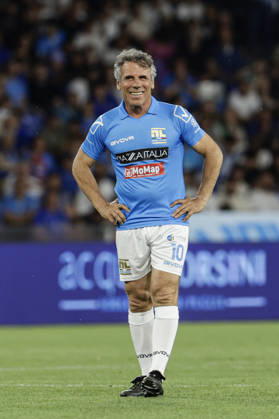 charity match between Napoli Legends and the Actors e World Legends team Gianfranco Zola During the charity match between Napoli Legends and the Actors e World Legends team at the Stadio Diego Armando Maradona, Naples, on May 26, 2026. _BPH5891 Copyright: xAntonioxBalascox