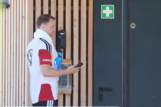 Goalkeeper Manuel Neuer Germany Germany trains behind closed doors Herzo Base 28 05 2026 German national team, training camp for World Cup preparation, Home Ground, HerzoBase, World of Adidas, Herzogenaurach
