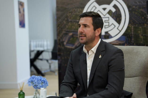 May 29, 2026, Madrid, Madrid, Spain: Enrique Riquelme attends an interview for Europa Press at his Electoral Headquarters at Paseo de la Castellana on May 29, 2026, in Madrid, Spain. Madrid Spain - ZUMAa181 20260529_zaa_a181_001 Copyright: xOscarxJ.xBarrosox