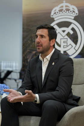 May 29, 2026, Madrid, Madrid, Spain: Enrique Riquelme attends an interview for Europa Press at his Electoral Headquarters at Paseo de la Castellana on May 29, 2026, in Madrid, Spain. Madrid Spain - ZUMAa181 20260529_zaa_a181_003 Copyright: xOscarxJ.xBarrosox