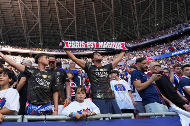 Paris Saint-Germain v Arsenal FC - UEFA Champions League Final 2026 Supporters of Paris Saint-Germain FC before the UEFA Champions League Final match between Paris Saint-Germain FC and Arsenal FC at Puskas Arena on May 30, 2026 in Budapest, Hungary Budapest Puskas Arena Hungary Hungary Copyright: xGiuseppexMaffiax 260530UCLFinal_PSG-Arsenal_GM_00198