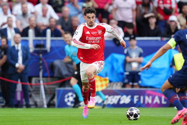 Paris Saint-Germain v Arsenal FC - UEFA Champions League Final 2026 Kai Havertz of Arsenal FC during the UEFA Champions League Final match between Paris Saint-Germain FC and Arsenal FC at Puskas Arena on May 30, 2026 in Budapest, Hungary Budapest Puskas Arena Hungary Hungary Copyright: xGiuseppexMaffiax 260528UCLFinal_PSG-Arsenal_GM_00184