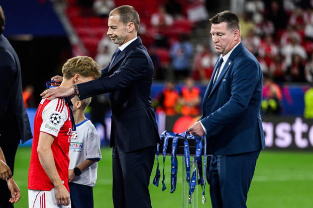 260530 Viktor Gyökeres of Arsenal looks dejected after the UEFA Champions League final match between Paris Saint Germain and Arsenal on May 30, 2026 in Budapest Photo Maxim Thore BILDBYRAN kod MT MT1056 fotboll football soccer fotball uefa champions league champions league paris saint germain arsenal bbeng depp Copyright: MAXIMxTHORE BB260530MT228