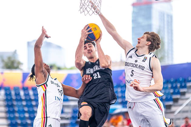 Basketball, FIBA 3x3 WM in Warschau, Männer, Deutschland - Neuseeland