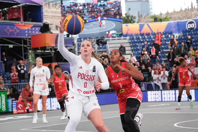 Basketball, FIBA 3x3 WM in Warschau, Frauen, Polen - Madagascar