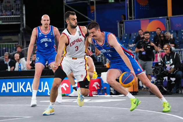 Basketball, FIBA 3x3 WM in Warschau, Männer, Serbien - Spanien