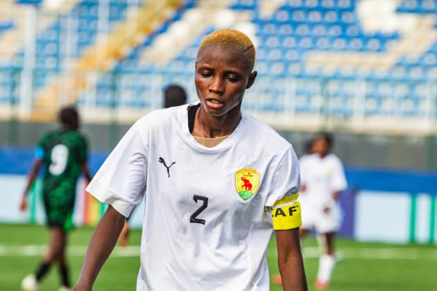 Nigeria v Guinea - 2026 FIFA U-17 Women s World Cup Qualifier Yarie Youla, Guinea s captain, during Nigeria s U-17 women s national team, Nationalteam the Flamingos, 6-0 (11-0 aggregate) victory over Guinea U-17 in the second leg of the 2026 FIFA U-17 Women s World Cup Qualifier at Remo Stadium in Ikenne, Ogun State, Nigeria, on May 31, 2026. The victory advances Nigeria to the final round of the qualifiers for the 2026 FIFA U-17 Women s World Cup in Morocco. Ikenne Nigeria  Copyright: xAdekunlexAjayix originalFilename:ajayi-notitle260531_npOzD
