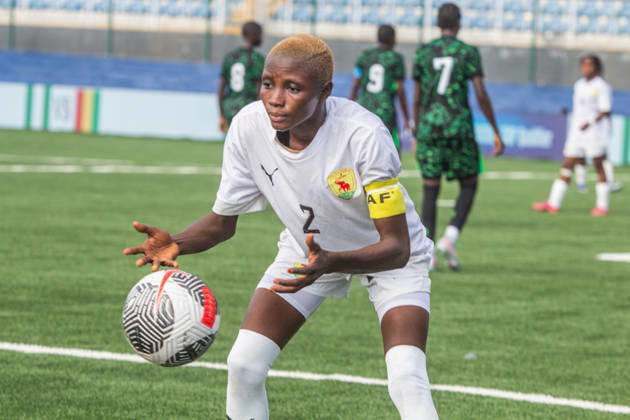 Nigeria v Guinea - 2026 FIFA U-17 Women s World Cup Qualifier Yarie Youla, Guinea s captain, during Nigeria s U-17 women s national team, Nationalteam the Flamingos, 6-0 (11-0 aggregate) victory over Guinea U-17 in the second leg of the 2026 FIFA U-17 Women s World Cup Qualifier at Remo Stadium in Ikenne, Ogun State, Nigeria, on May 31, 2026. The victory advances Nigeria to the final round of the qualifiers for the 2026 FIFA U-17 Women s World Cup in Morocco. Ikenne Nigeria  Copyright: xAdekunlexAjayix originalFilename:ajayi-notitle260531_npphb