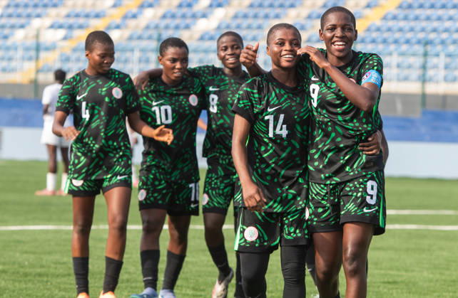 Nigeria v Guinea - 2026 FIFA U-17 Women s World Cup Qualifier Nigeria s U-17 women s national team, Nationalteam the Flamingos, celebrate their victory after defeating Guinea 6-0 (11-0 aggregate) in the second leg of the 2026 FIFA U-17 Women s World Cup Qualifier at Remo Stadium in Ikenne, Ogun State, Nigeria, on May 31, 2026. The victory advances Nigeria to the final round of the qualifiers for the 2026 FIFA U-17 Women s World Cup in Morocco. Ikenne Nigeria  Copyright: xAdekunlexAjayix originalFilename:ajayi-notitle260531_npfx6