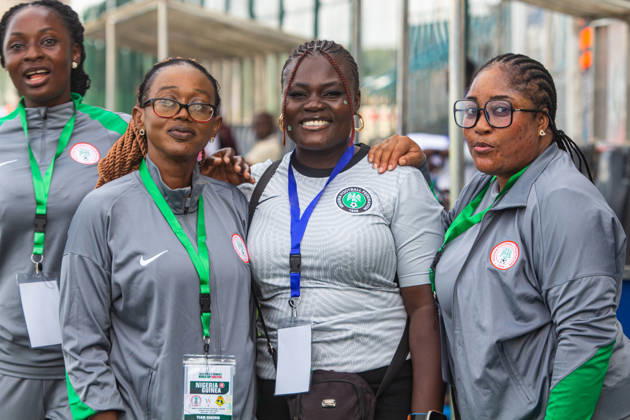 Nigeria v Guinea - 2026 FIFA U-17 Women s World Cup Qualifier NFF officials pose for a photograph after Nigeria s U-17 women s national team, Nationalteam the Flamingos, defeat Guinea s team 6-0 (11-0 aggregate) in the second leg of the 2026 FIFA U-17 Women s World Cup Qualifier at Remo Stadium in Ikenne, Ogun State, Nigeria, on May 31, 2026. The victory advances Nigeria to the final round of the qualifiers for the 2026 FIFA U-17 Women s World Cup in Morocco. Ikenne Nigeria  Copyright: xAdekunlexAjayix originalFilename:ajayi-notitle260531_npH5w