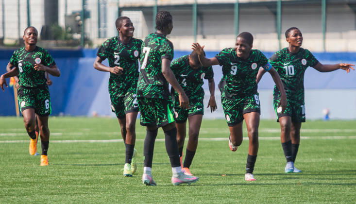 Nigeria v Guinea - 2026 FIFA U-17 Women s World Cup Qualifier Nigeria s U-17 women s national team, Nationalteam the Flamingos, celebrate their victory after defeating Guinea 6-0 (11-0 aggregate) in the second leg of the 2026 FIFA U-17 Women s World Cup Qualifier at Remo Stadium in Ikenne, Ogun State, Nigeria, on May 31, 2026. The victory advances Nigeria to the final round of the qualifiers for the 2026 FIFA U-17 Women s World Cup in Morocco. Ikenne Nigeria  Copyright: xAdekunlexAjayix originalFilename:ajayi-notitle260531_npzWU
