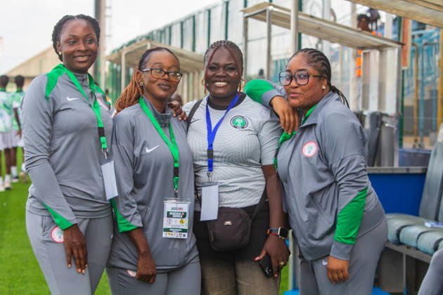 Nigeria v Guinea - 2026 FIFA U-17 Women s World Cup Qualifier NFF officials pose for a photograph after Nigeria s U-17 women s national team, Nationalteam the Flamingos, defeat Guinea s team 6-0 (11-0 aggregate) in the second leg of the 2026 FIFA U-17 Women s World Cup Qualifier at Remo Stadium in Ikenne, Ogun State, Nigeria, on May 31, 2026. The victory advances Nigeria to the final round of the qualifiers for the 2026 FIFA U-17 Women s World Cup in Morocco. Ikenne Nigeria  Copyright: xAdekunlexAjayix originalFilename:ajayi-notitle260531_np0aO