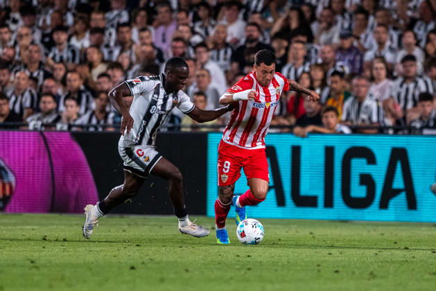 ESP LaLiga Hypermotion playoff CD Castellon v UD Almeria Thalys Henrique Gomes of Almeria during LaLiga Hypermotion playoff between CD Castellon v UD Almeria played at SkyFi Castalia Stadium in Castellon, on June 6, 2026 in Spain Spain Futbol Copyright: xJudithxAmigox xAgenciaxLOFx