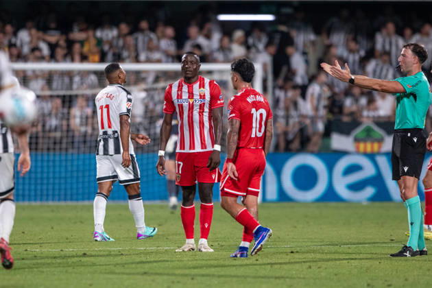 ESP LaLiga Hypermotion playoff CD Castellon v UD Almeria Dion Lopy of Almeria during LaLiga Hypermotion playoff between CD Castellon v UD Almeria played at SkyFi Castalia Stadium in Castellon, on June 6, 2026 in Spain Spain Football Copyright: xJudithxAmigox xAgenciaxLOFx