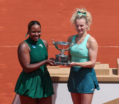 Tennis, French Open, Frauen, Doppel, Siegerinnen Siniakova und Townsend