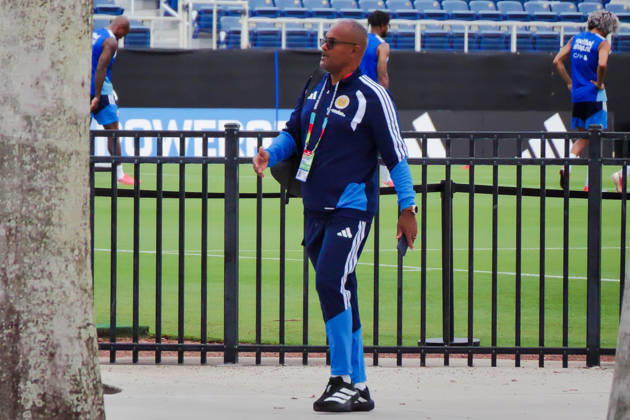 June 9, 2026, Boca Raton, Fl, USA: A CuraoÂßao staff member stands near the training field as players take part in a closed practice in Boca Raton, Florida, on Tuesday, ahead of their World Cup debut vs Germany. Boca Raton USA - ZUMAc343 20260609_znp_c343_007 Copyright: xChrisxBeckettx
