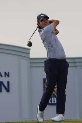 June 11, 2026: Kensei Hirata of Japan tees off in round one during the RBC Canadian Open held at TPC Toronto at Osprey Valley in Caledon Ontario, Canada. CSM PGA, Golf Herren 2026: RBC Canadian Open Jun 11  - ZUMAc04_ 20260611_zma_c04_003 Copyright: xDanielxLeax