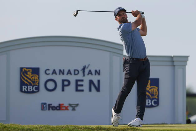 June 11, 2026: Denny McCarthy of United States of America tees off in round one during the RBC Canadian Open held at TPC Toronto at Osprey Valley in Caledon Ontario, Canada. CSM PGA, Golf Herren 2026: RBC Canadian Open Jun 11  - ZUMAc04_ 20260611_zma_c04_012 Copyright: xDanielxLeax