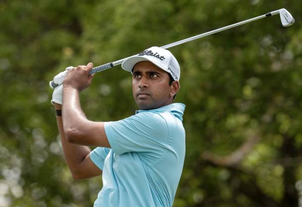 June 11, 2026, Caledon, On, CANADA: Sudarshan Yellamaraju, of Mississauga, Ont., watches his tee shot on the 6th hole in the first round of the RBC Canadian Open in Caledon, Ont. on Thursday June 11, 2026. Canada News - June 11, 2026  - ZUMAc35_ 20260611_zaf_c35_034 Copyright: xFrankxGunnx