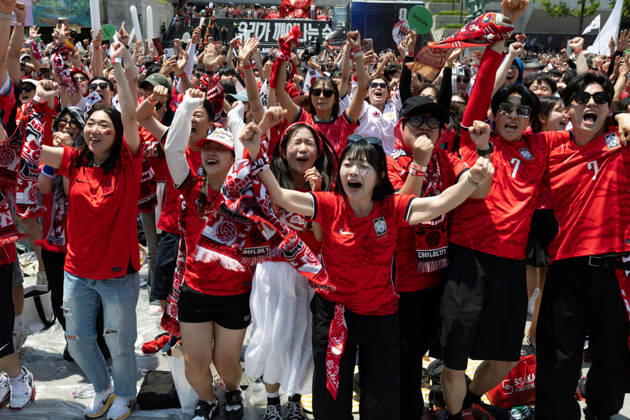 Football, FIFA World Cup 2026, South Korea - Czech Republic, Public Viewing in Seoul