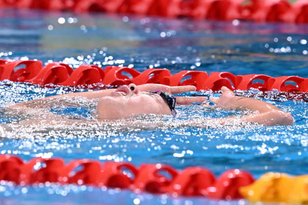 SWIMMING AUSTRALIAN TRIALS, Se-Bom Lee reacts after winning the Men s 200m Backstroke on day 5 of the 2026 Australian Swimming Trials at Sydney Olympic Park Aquatic Centre in Sydney, Friday, June 12, 2026. ( NO ARCHIVING, EDITORIAL USE ONLY SYDNEY NEW SOUTH WALES AUSTRALIA  Copyright: xDEANxLEWINSx 20260612194973244780